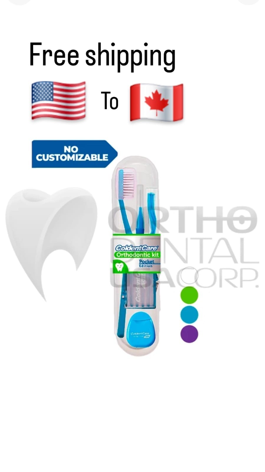 45 pcs Pocket portable Orthodontic kit for oral care patient Coldentcare CANADA