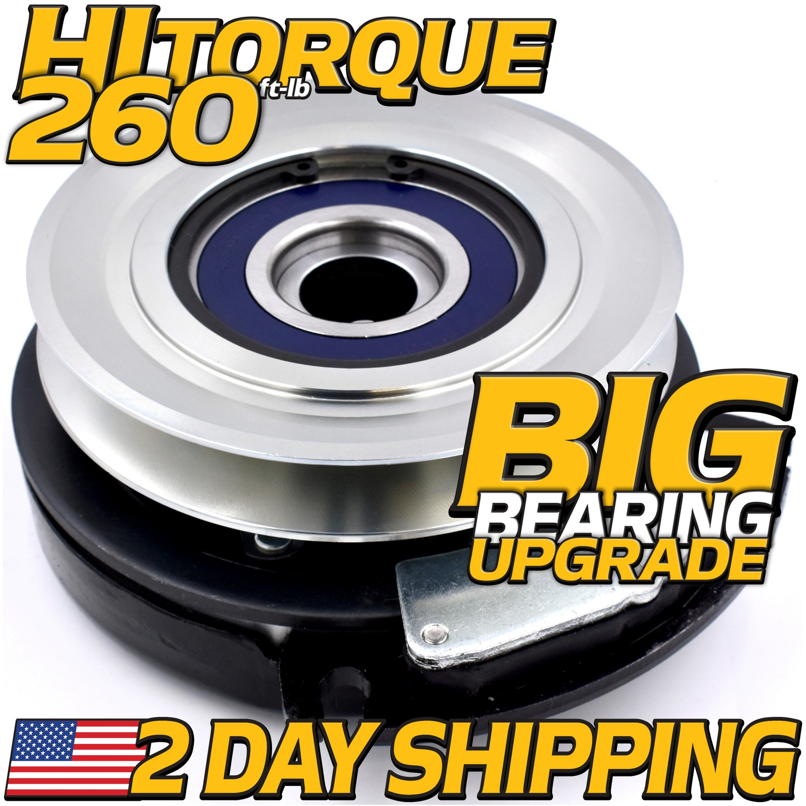 HiTorque 260ftlb BIGBearing Billet Pulley PTO Clutch replaces Warner 5228-45 HiTorque 260ftlb BIGBearing Billet Pulley PTO Clutch replaces Warner 5228-45
