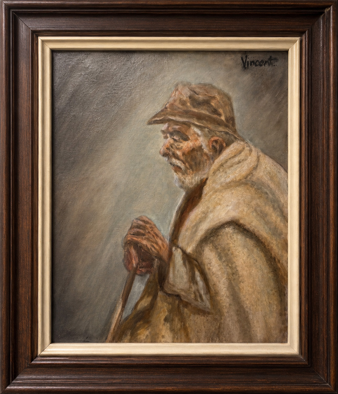 Antique Signed Vincent van gogh Oil –hand painted  Picasso Monet era orignal art