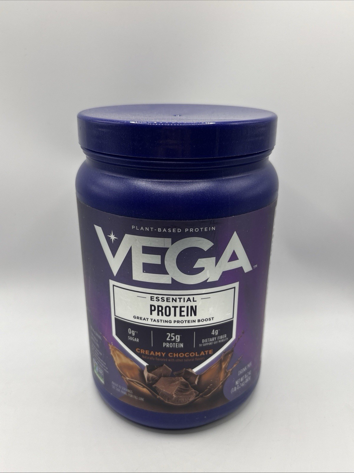 Creamy Chocolate Plant-Based Protein Vega Essential Protein Boost 16.2 Oz