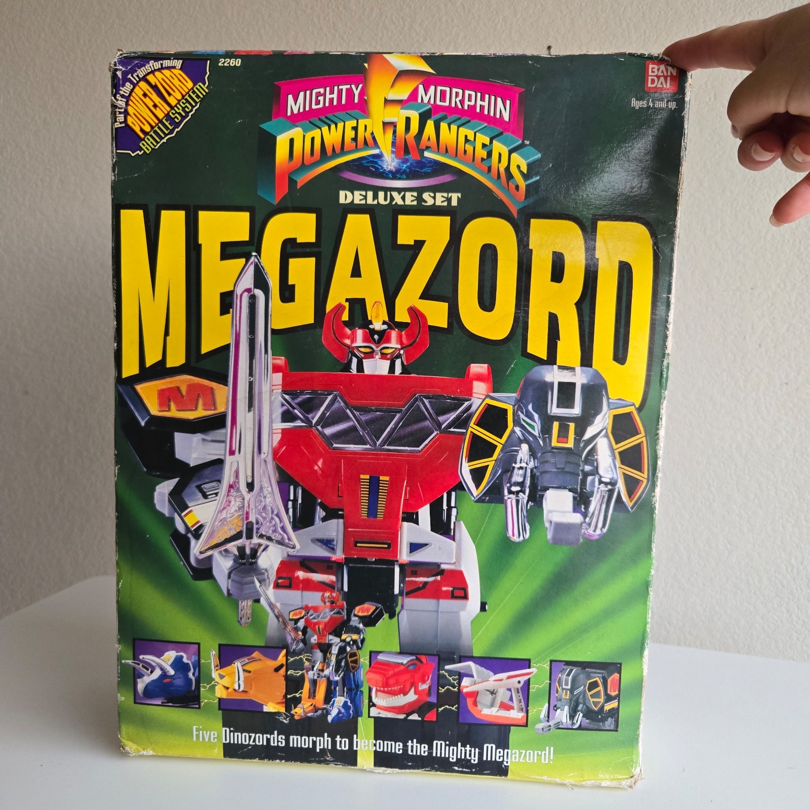 1993 Bandai Mighty Morphin Power Rangers DELUXE SET MEGAZORD #2260 NEW SEALED 1993 Bandai Mighty Morphin Power Rangers DELUXE SET MEGAZORD #2260 NEW SEALED