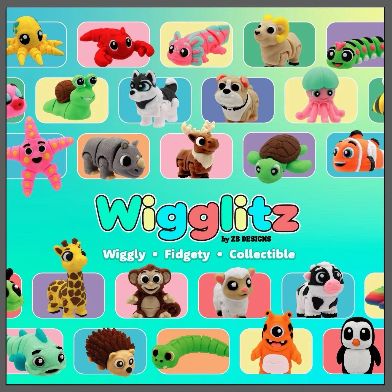 24-Pack Wigglitz Fidget Toy Figures Variety Random Assortment (Brand New) 24-Pack Wigglitz Fidget Toy Figures Variety Random Assortment (Brand New)