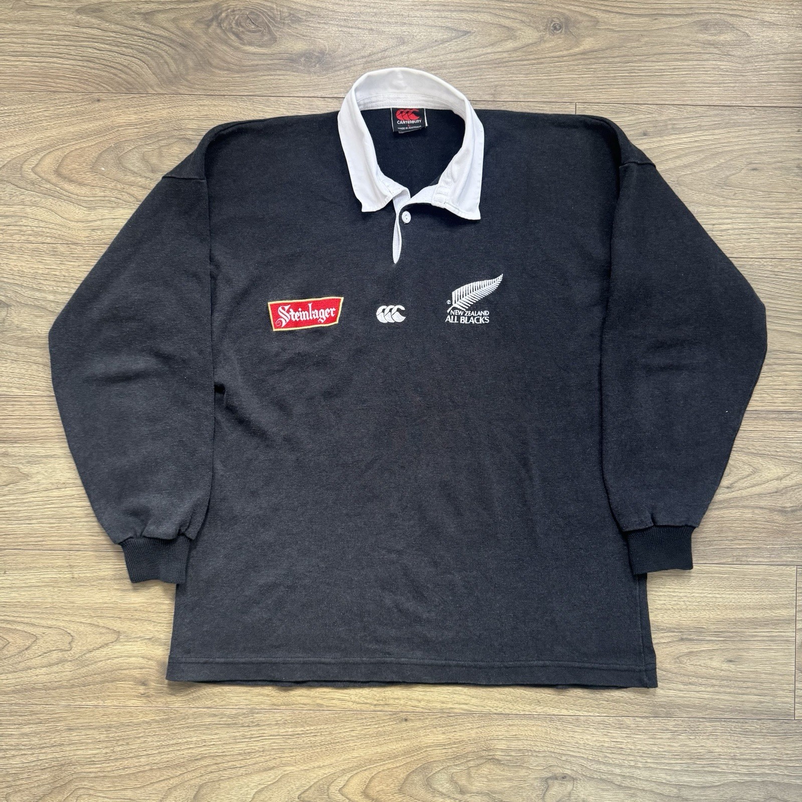 Canterbury Vintage All Blacks 1996 Steinlager Rugby Union men’s size large Shirt Canterbury Vintage All Blacks 1996 Steinlager Rugby Union men’s size large Shirt
