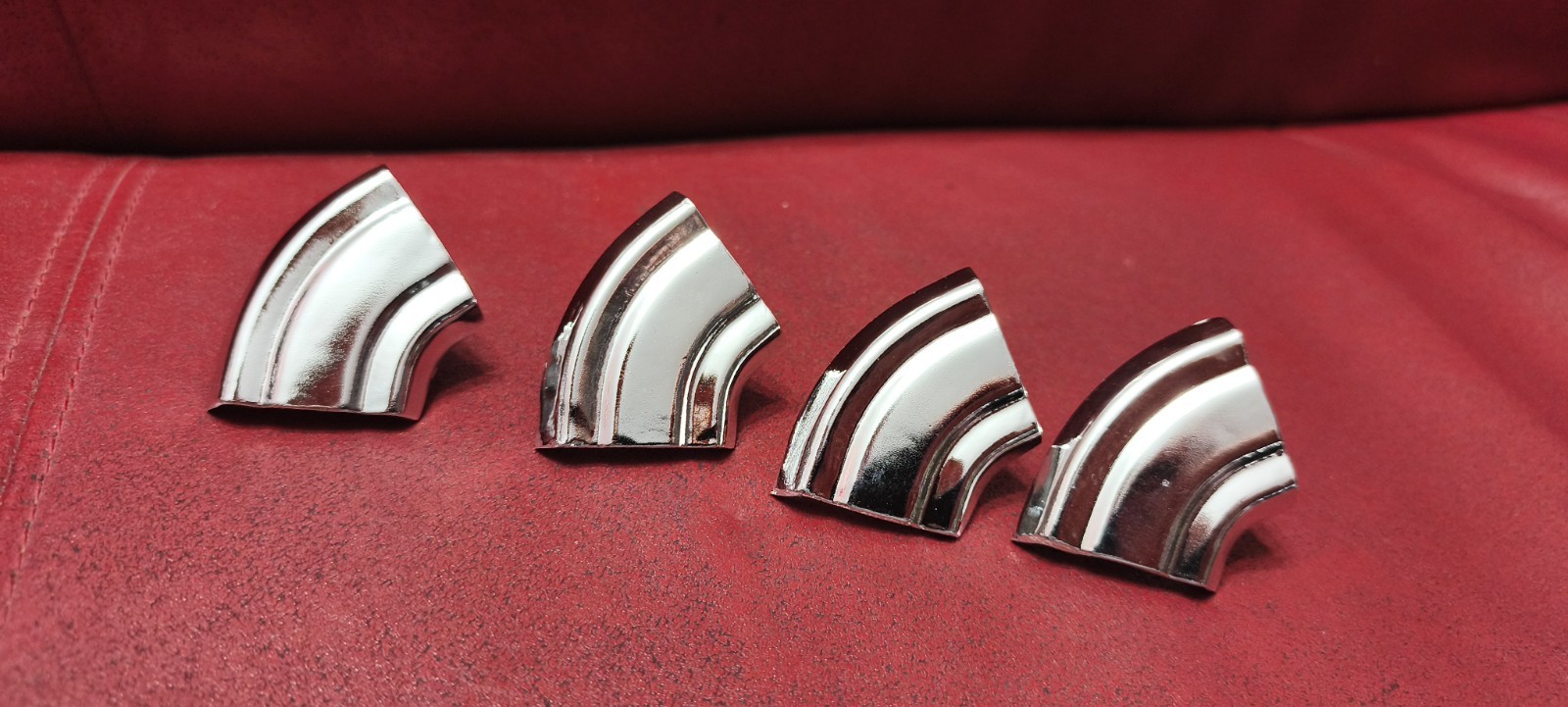 1958 PLYMOUTH FRP CHROME SPORTONE TRIM ELBOWS CORNERS FURY BELVEDERE CHRISTINE 1958 PLYMOUTH FRP CHROME SPORTONE TRIM ELBOWS CORNERS FURY BELVEDERE CHRISTINE