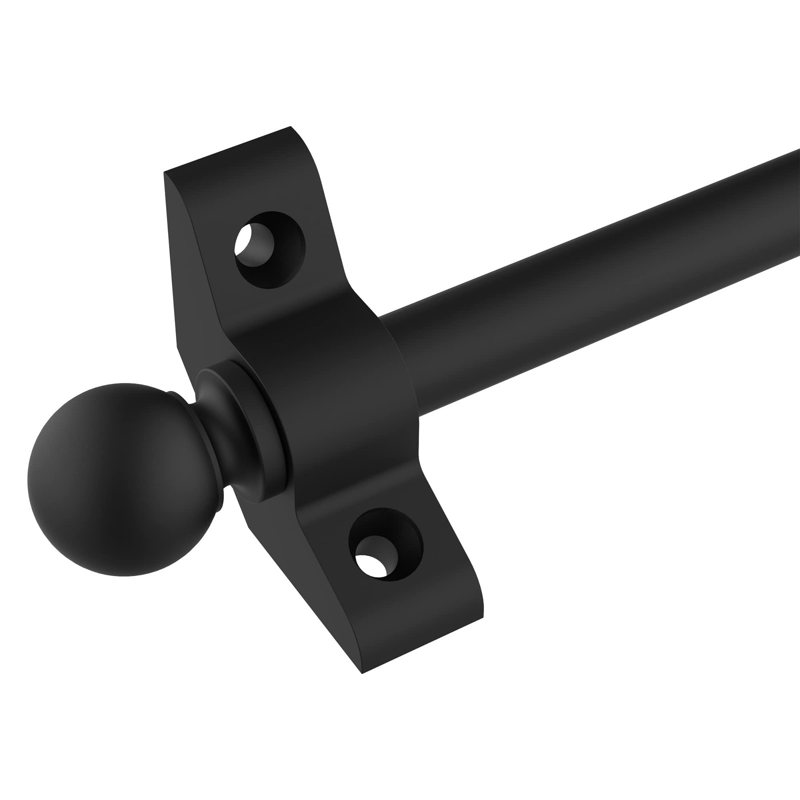 Stair Rods Black Solid with Spherical for 28/32/36 inch Width(10 Pack,32in)