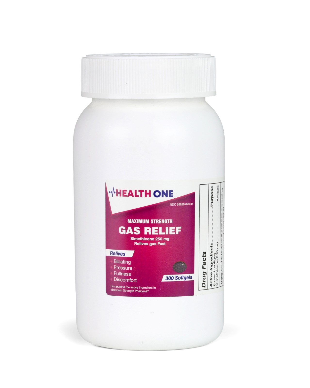 Maximum Strength Gas Relief Softgels - Simethicone 250 mg - 300 capsules
