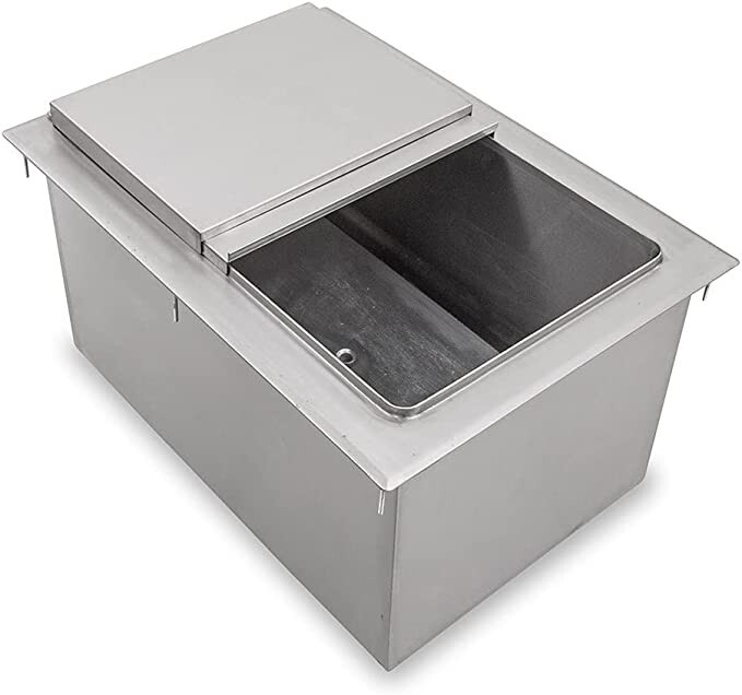 Commercial Stainless Steel Drop-In Ice Bin Chest 18 Commercial Stainless Steel Drop-In Ice Bin Chest 18