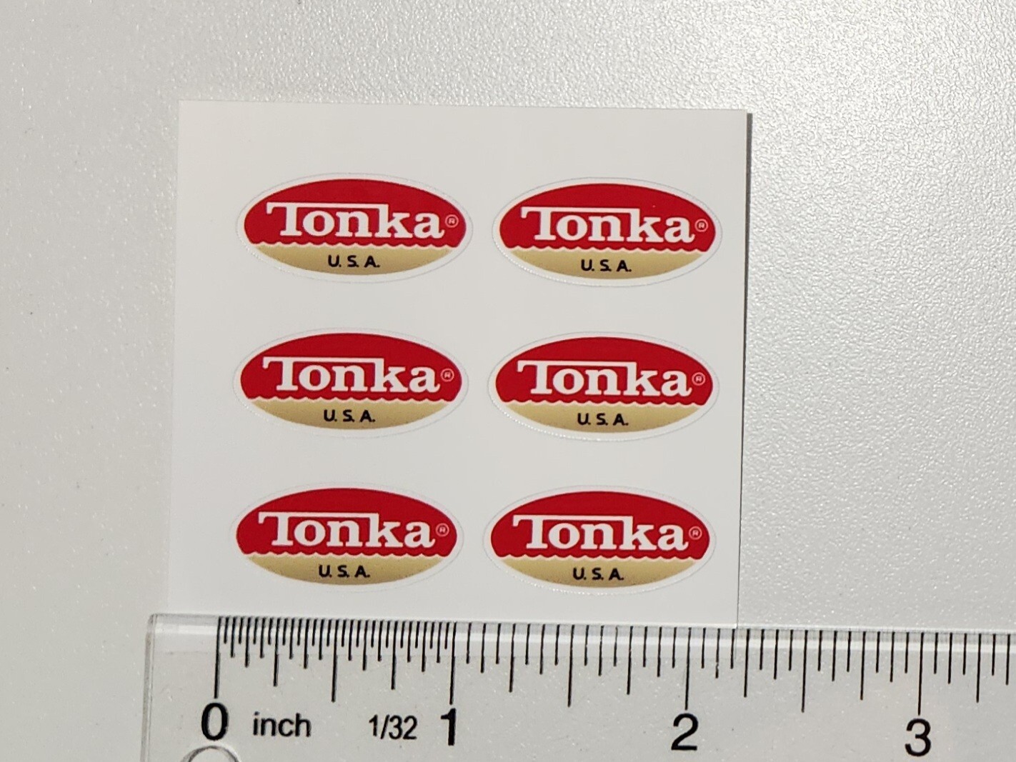 Mini Tonka Logo Sticker 1970 To 1973 For Mini Tonka Truck, Jeep, 1 Inch Size Mini Tonka Logo Sticker 1970 To 1973 For Mini Tonka Truck, Jeep, 1 Inch Size