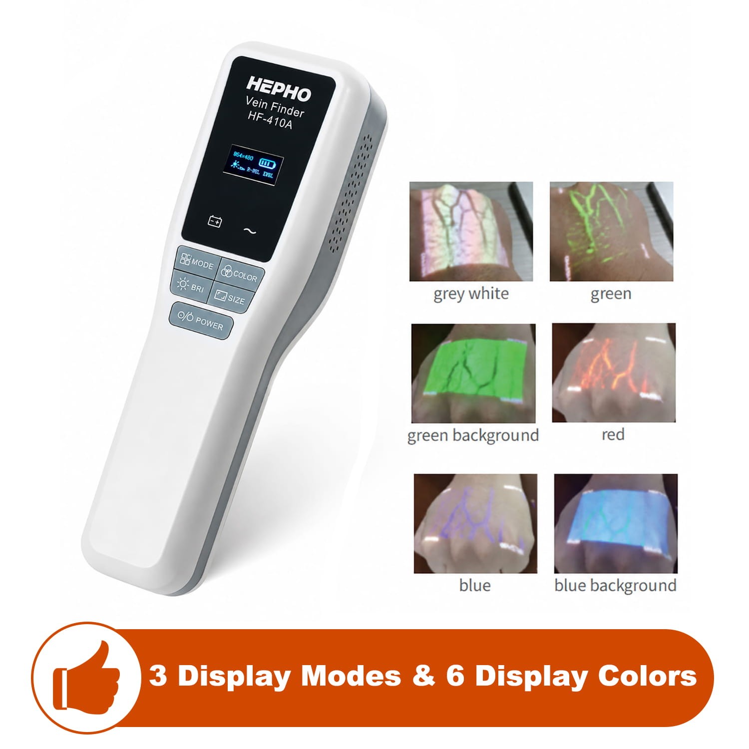 HF-410A Handheld Vein Finder Locator Nursing Blood Vessel Searching Machine, US HF-410A Handheld Vein Finder Locator Nursing Blood Vessel Searching Machine, US