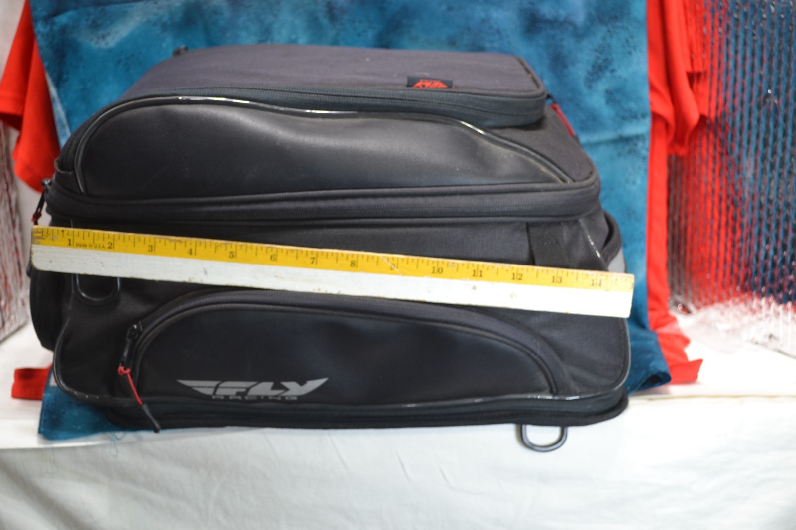 Fly Racing Expandable Motorcycle Tail Bag Luggage Pack Rear Seat Cargo Storage