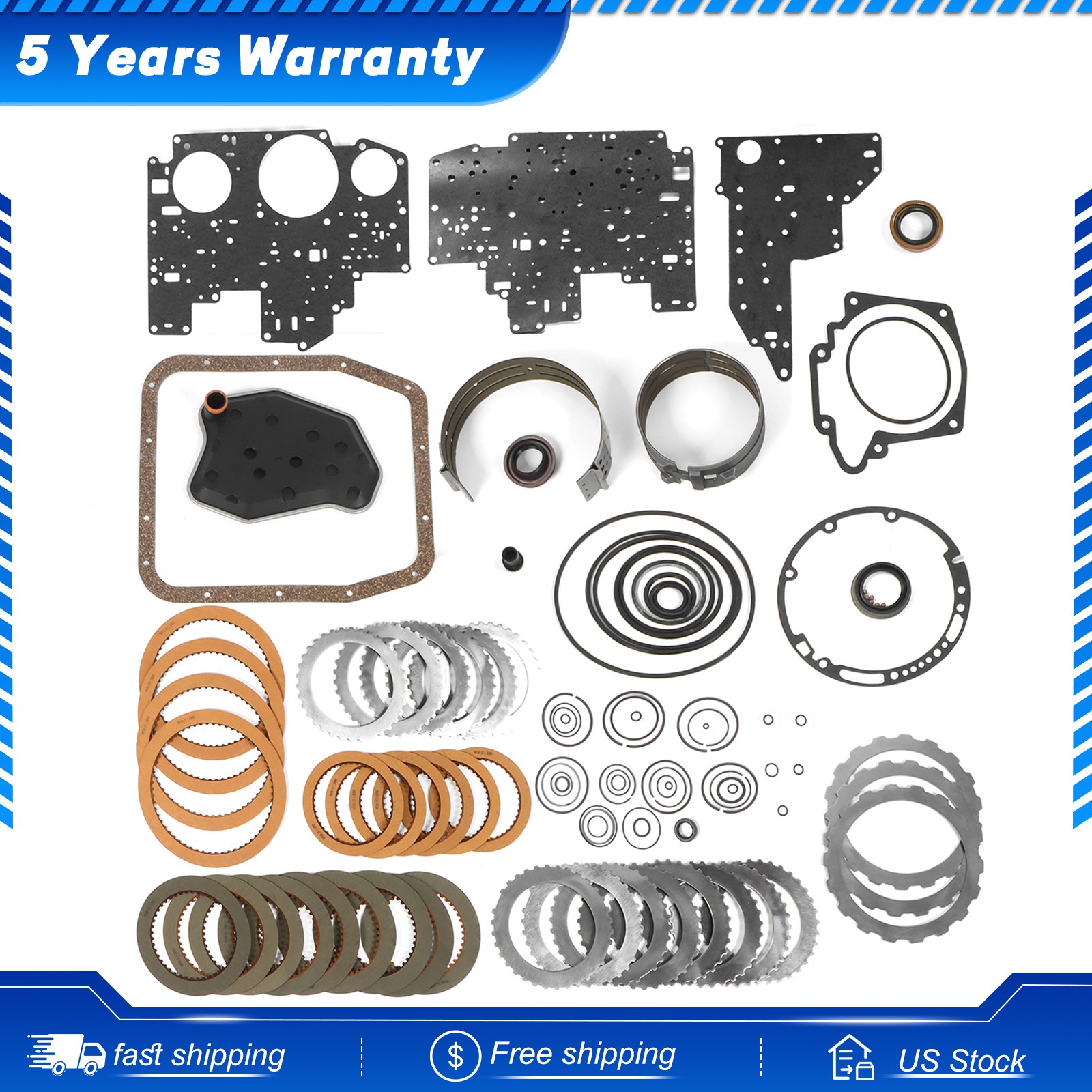 4R70W Master Rebuild Kit for 04-up 4R75W 4R75E 4R70E Transmission Overhaul Ford