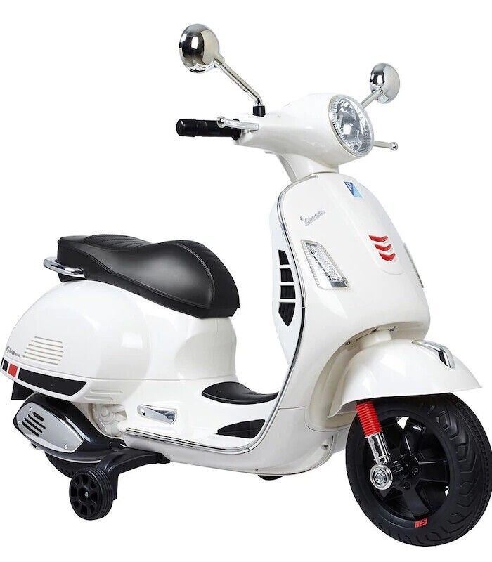 Brand New Huffy Vespa Scooter 6V Kids Ride-On in White