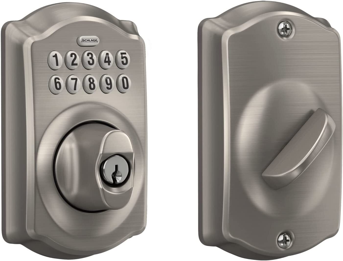 Schlage BE365 CAM 619 Camelot Keypad Deadbolt Electronic Keyless Entry Lock Schlage BE365 CAM 619 Camelot Keypad Deadbolt Electronic Keyless Entry Lock