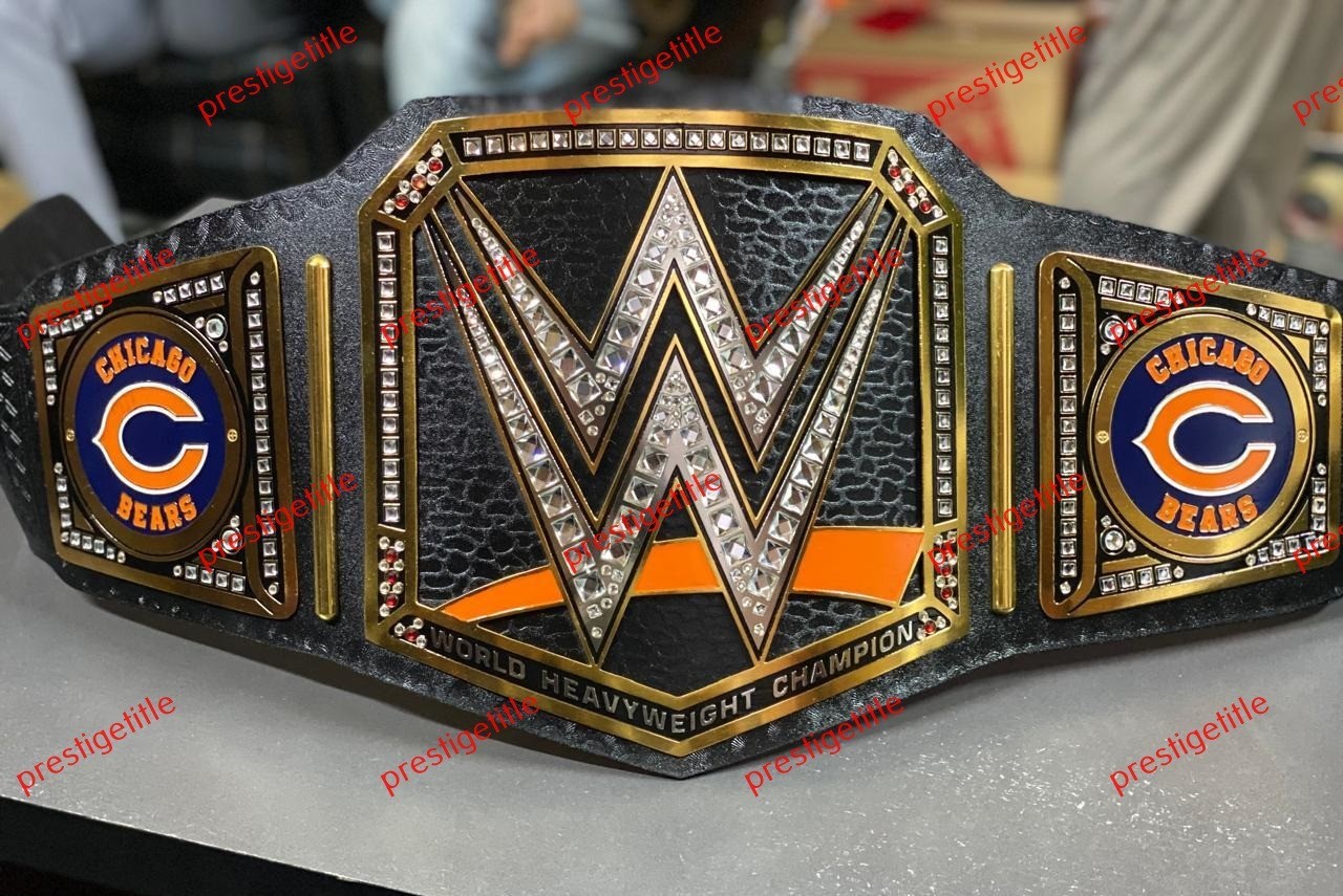 Custom 2026 Chicago Bears championship belt Adult Size 2MM Brass
