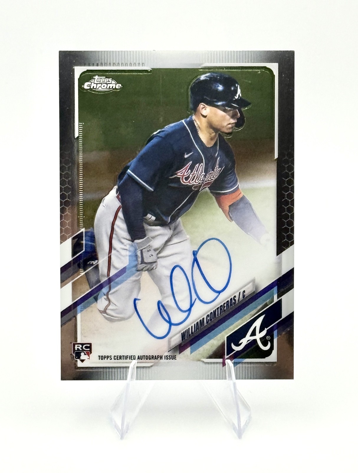 2021 Topps Chrome - Rookie Autographs William Contreras #RA-WC (AU, RC)