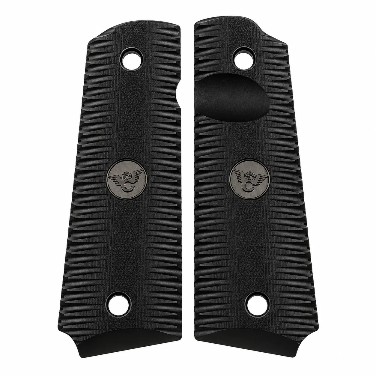 Wilson Combat 1911 Full Size Eagle Claw G10 Grips Black Beveled Bottom Wilson Combat 1911 Full Size Eagle Claw G10 Grips Black Beveled Bottom
