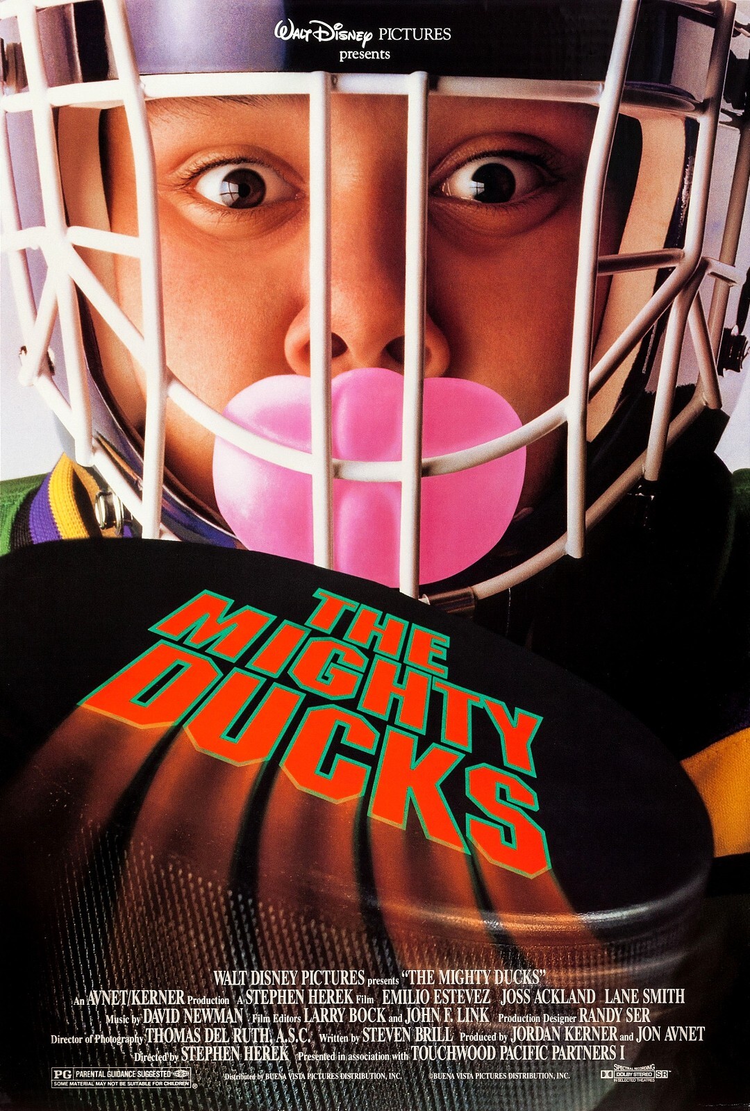 1992 The Mighty Ducks Movie Poster 11X17 Emilio Estevez Coach Bombay Charlie 🍿 1992 The Mighty Ducks Movie Poster 11X17 Emilio Estevez Coach Bombay Charlie 🍿