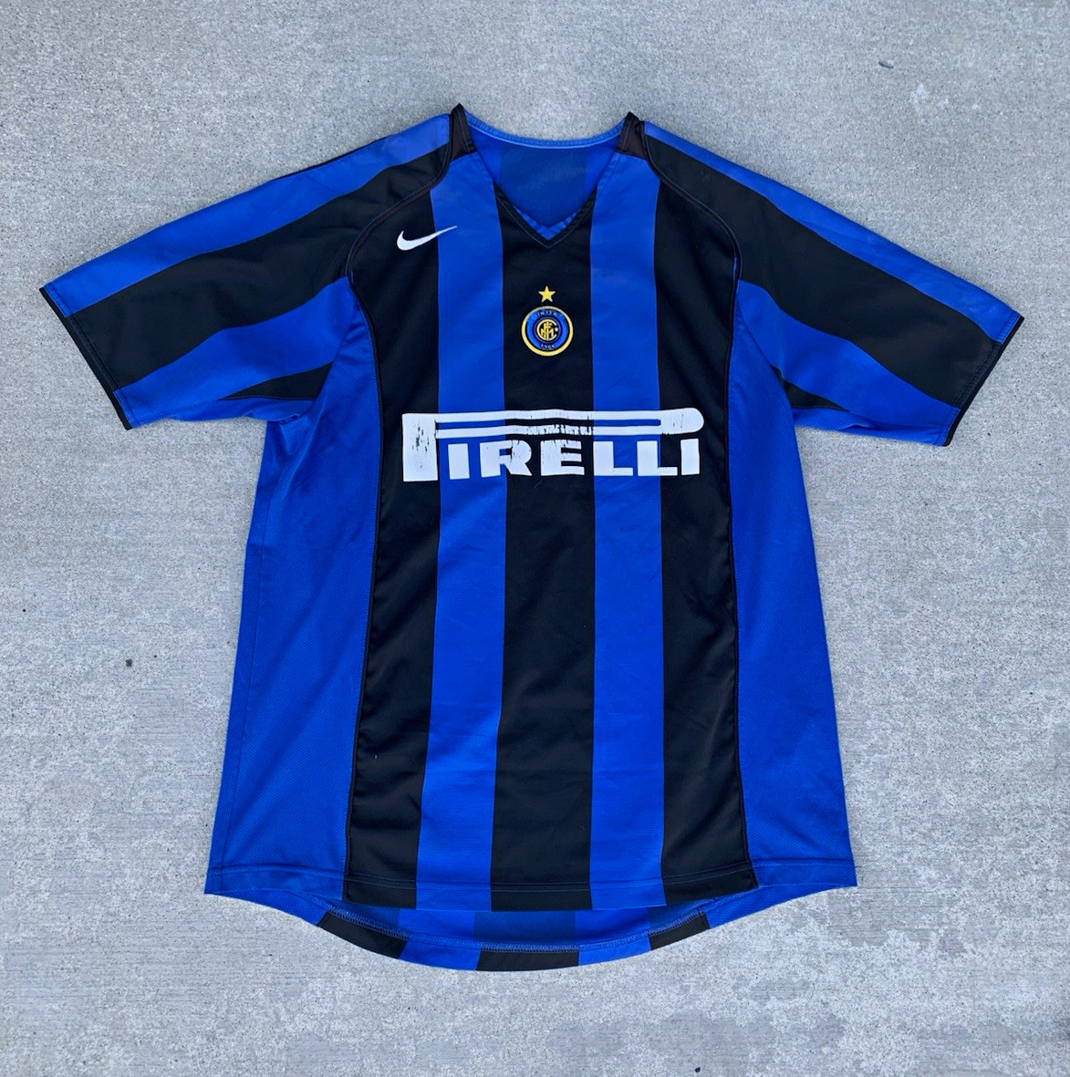 VTG Y2K Nike Inter Milan 2005/06 Home Football Soccer Blockcore Jerseys Size XL VTG Y2K Nike Inter Milan 2005/06 Home Football Soccer Blockcore Jerseys Size XL