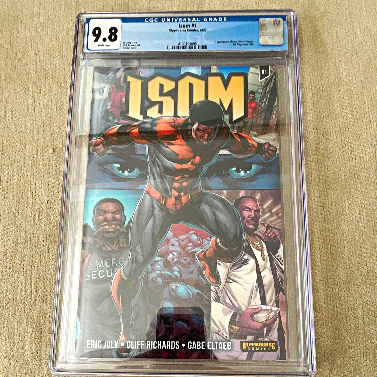 Isom #1 Tanline Cover A (2022 Rippaverse) CGC 9.8. Isom #1 Tanline Cover A (2022 Rippaverse) CGC 9.8.