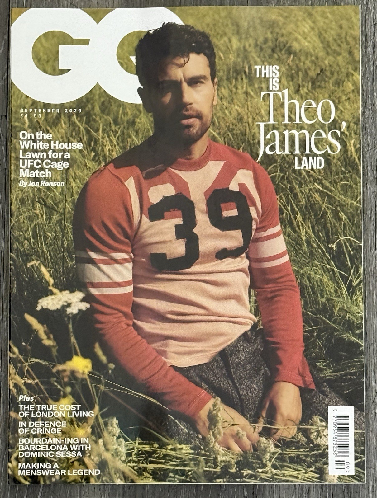GQ MAGAZINE UK - SEPTEMBER 2026 - THEO JAMES LAND - BRAND NEW GQ MAGAZINE UK - SEPTEMBER 2026 - THEO JAMES LAND - BRAND NEW