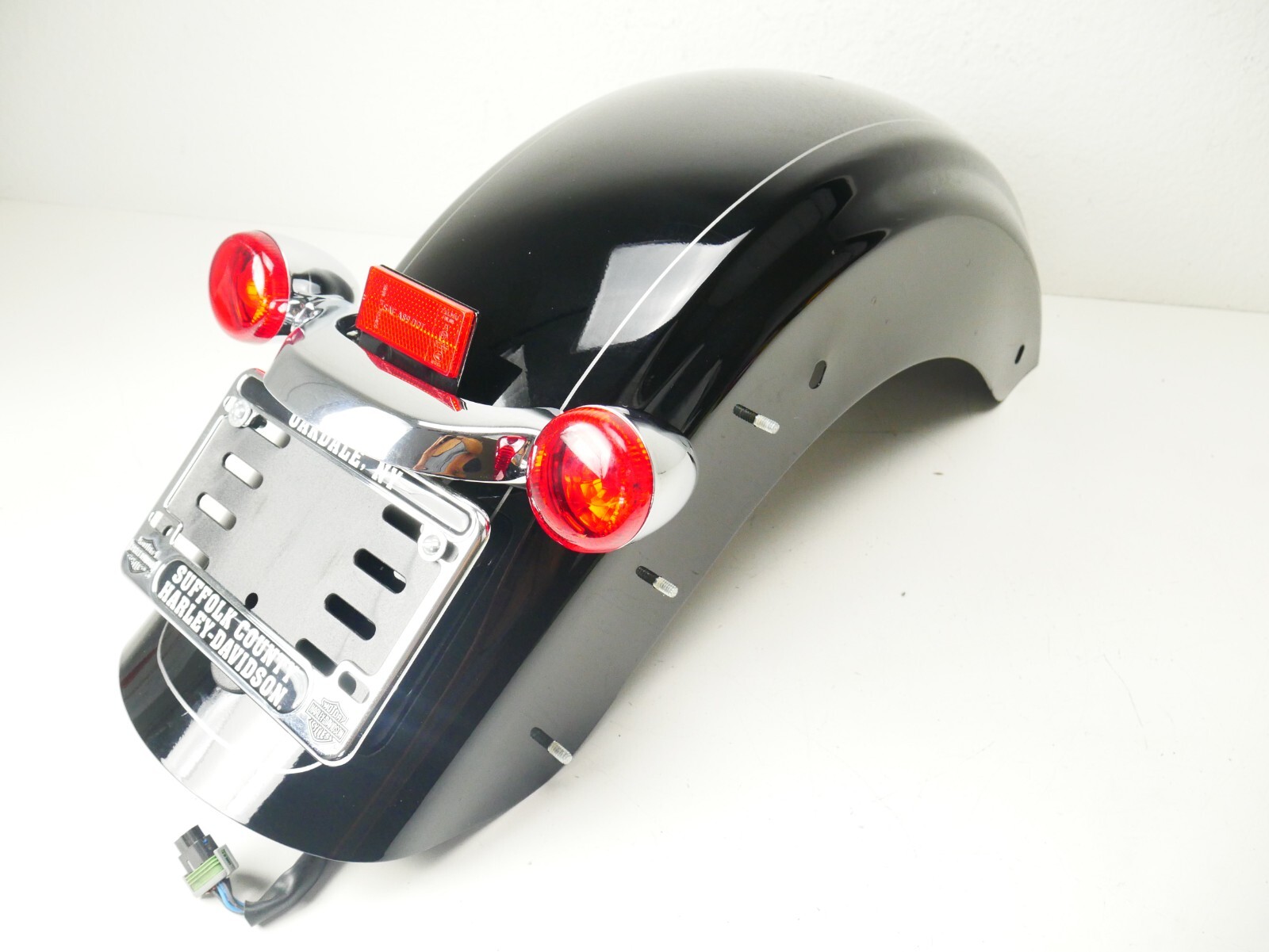 09-23 Harley Touring Street Glide With Lights Rear Fender Black w/ Pin Stripe