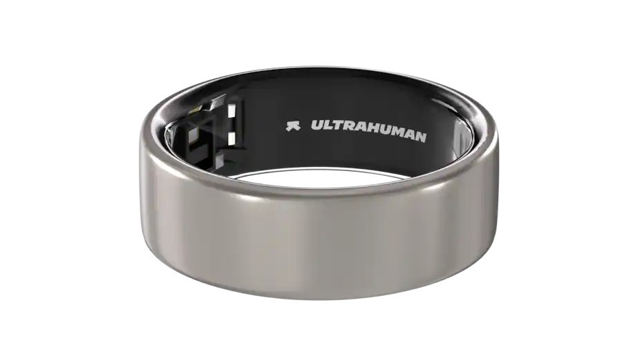 UltraHuman Ring AIR Size 7  + Charger Raw Titanium - No Subscription - HSA/FSA