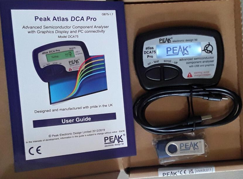 Peak DCA75 Pro Latest Advanced Semiconductor Analyzer w Curve Tracing Atlas New