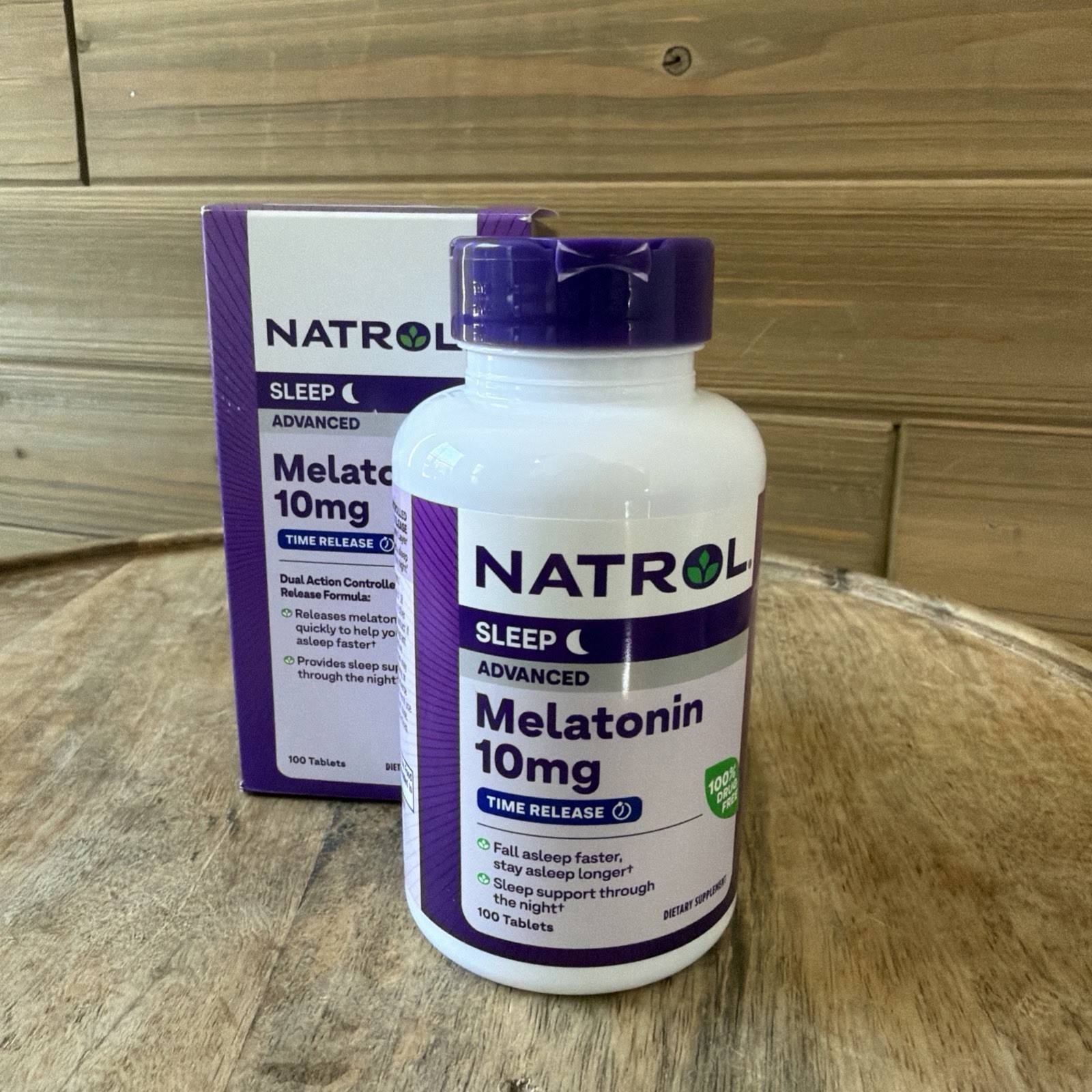Natrol Sleep Advanced Melatonin, Time Release 10 mg, 100 Tablets - Exp 4/27+ Natrol Sleep Advanced Melatonin, Time Release 10 mg, 100 Tablets - Exp 4/27+