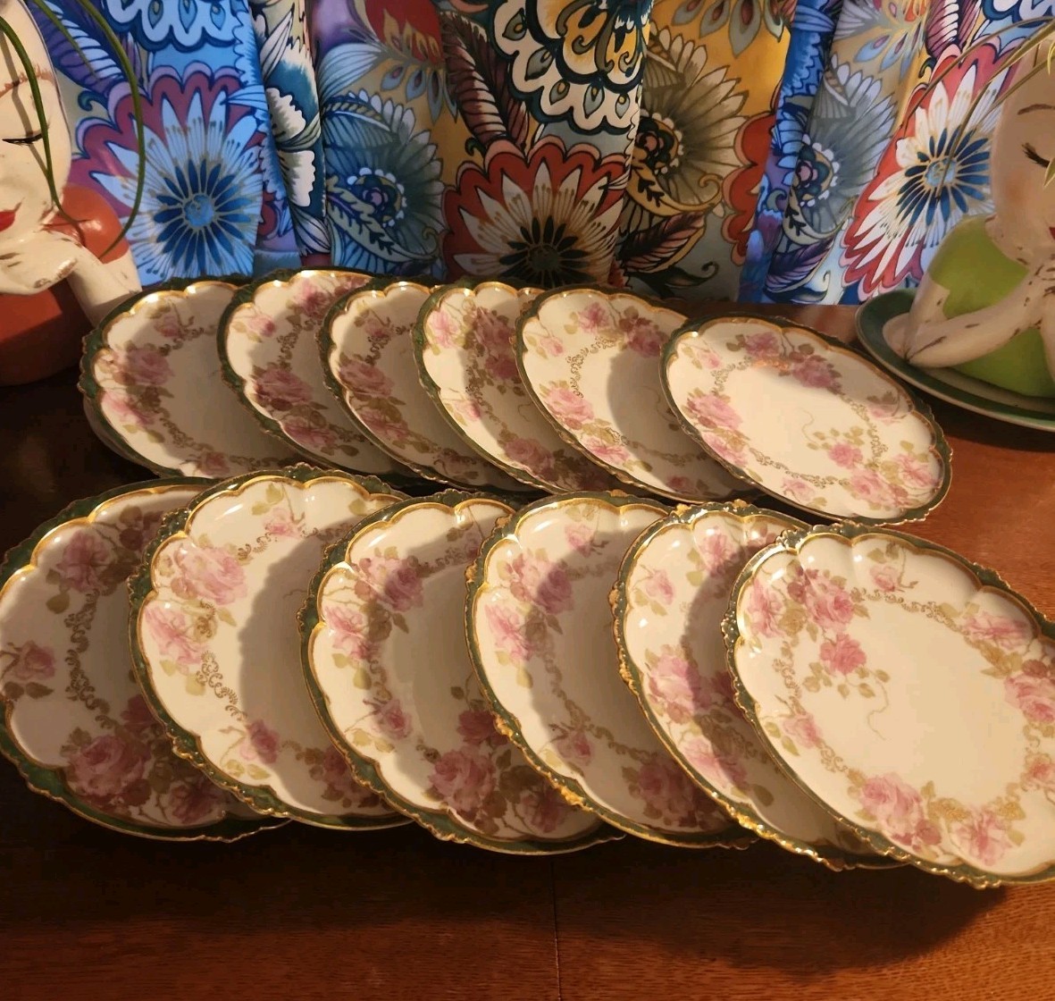 Antique Rosenthal Bavaria Claire Hand Painted Limoges 8 Antique Rosenthal Bavaria Claire Hand Painted Limoges 8