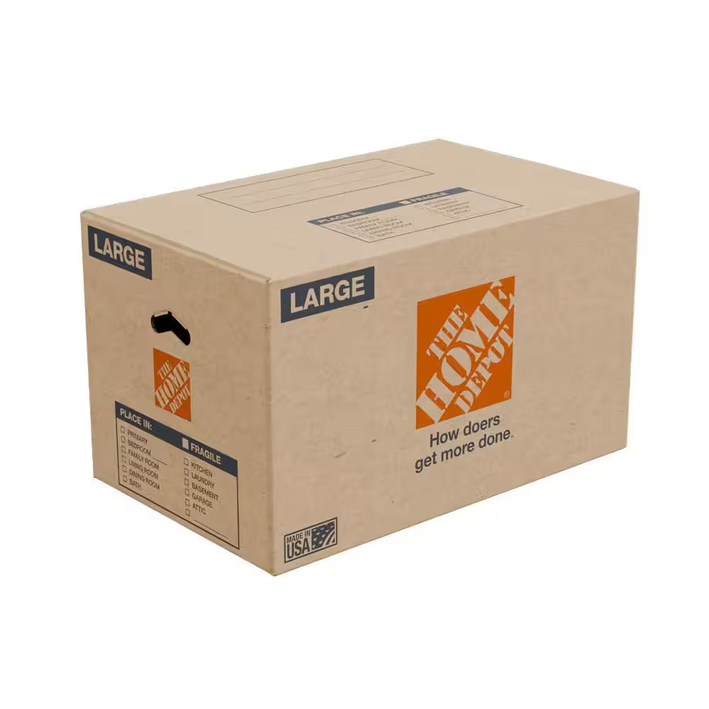 Large Moving, Shipping, Storage Box with Handles (20 Pack)