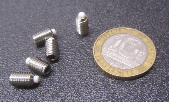 Kmac 18-8 (A2) Stainless Steel Set Screws, Nylon Tip, M5 x 8 mm Length, 5 Pcs Kmac 18-8 (A2) Stainless Steel Set Screws, Nylon Tip, M5 x 8 mm Length, 5 Pcs