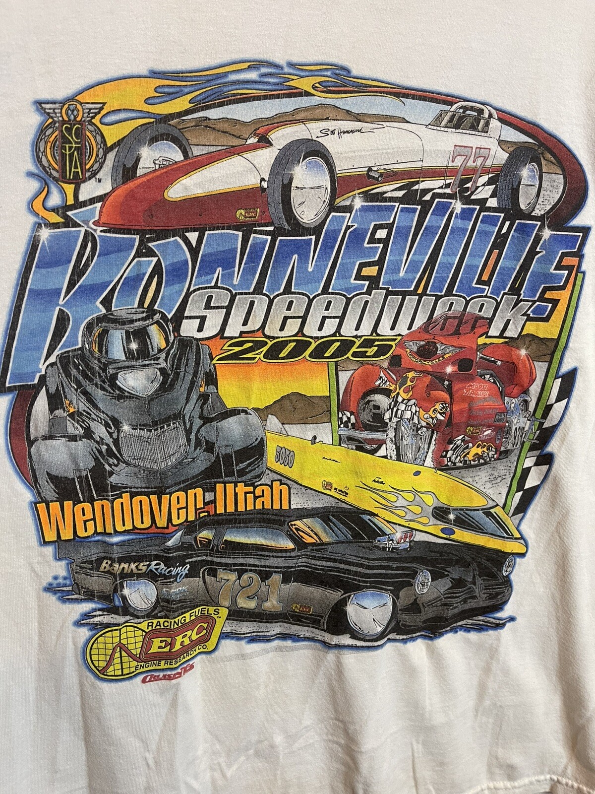 Vintage 2005 Booneville Speedweeks Wendover Utah T-Shirt Adult XL White Vintage 2005 Booneville Speedweeks Wendover Utah T-Shirt Adult XL White