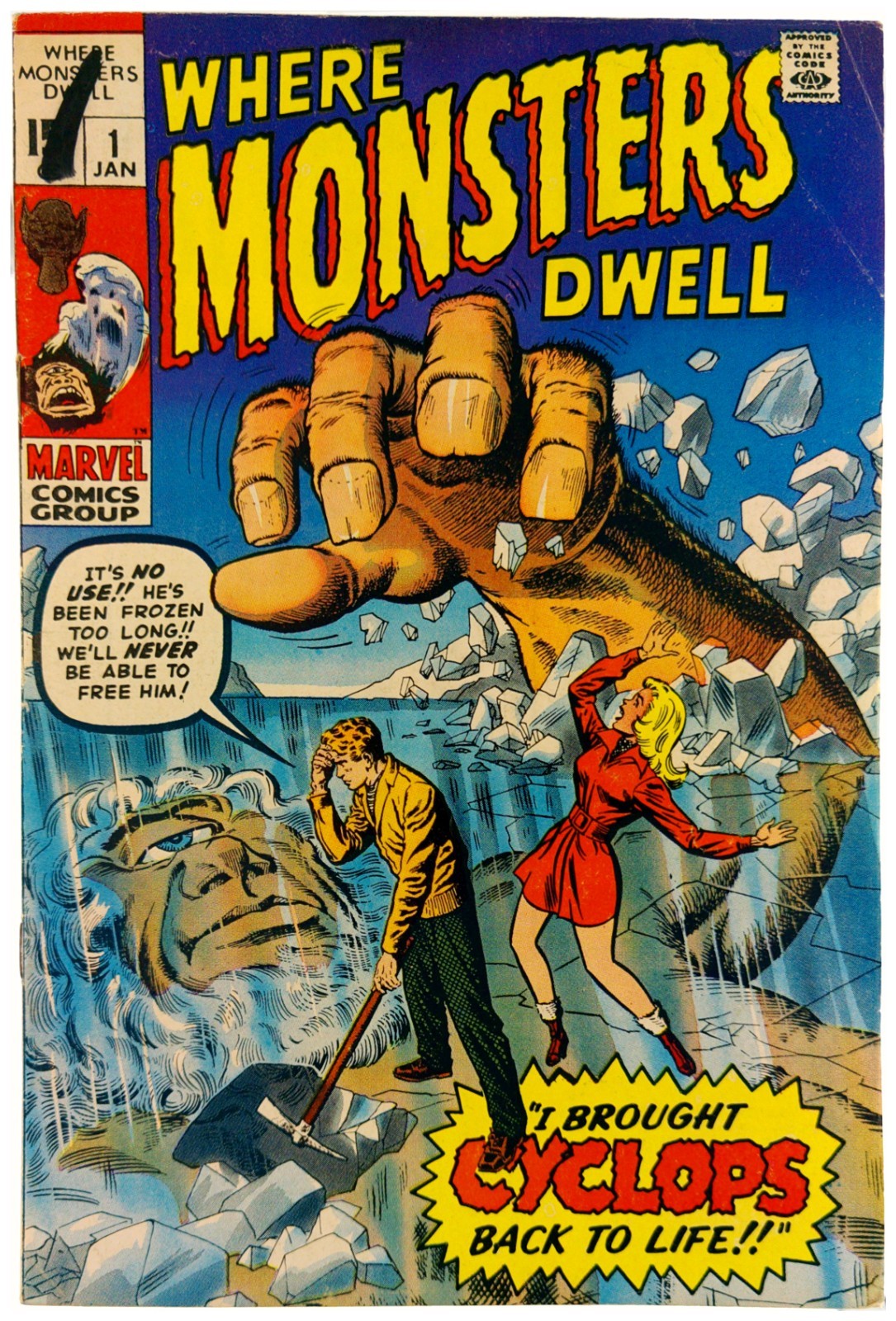 Where Monsters Dwell #1 1970 Marvel Comics FN+ Comic Book Where Monsters Dwell #1 1970 Marvel Comics FN+ Comic Book