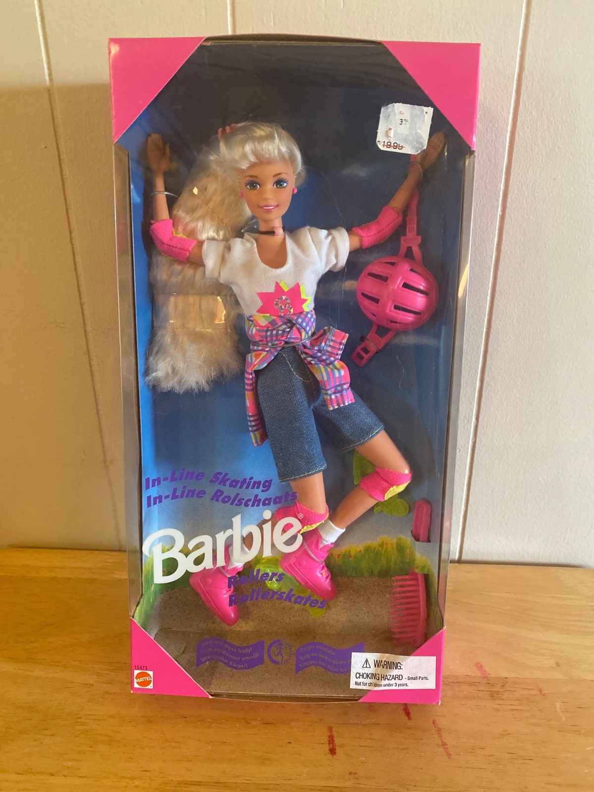 In-Line Skating Barbie Doll w/ Rollerskates 1995 Mattel 15473 Sealed Box In-Line Skating Barbie Doll w/ Rollerskates 1995 Mattel 15473 Sealed Box