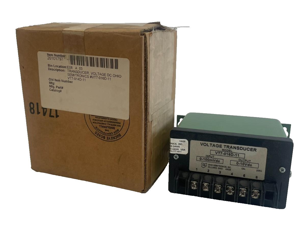 NEW OHIO SEMITRONICS VT7-016D-11 TRANSDUCER VT7016D11 NEW OHIO SEMITRONICS VT7-016D-11 TRANSDUCER VT7016D11