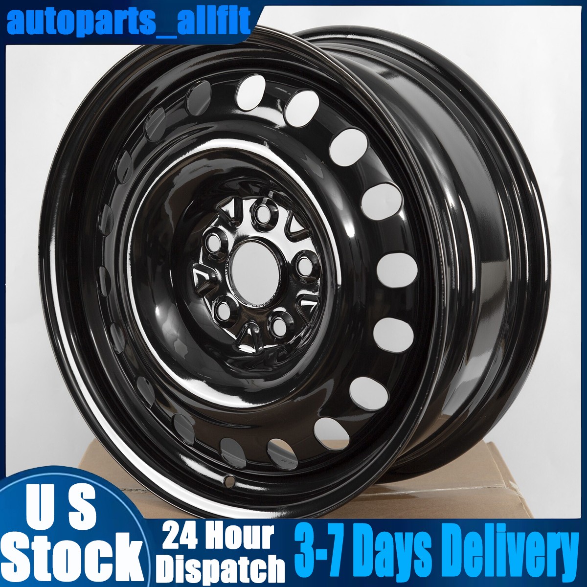 New 17'' Replacement Wheel Steel for Toyota Rav4 2019-2024 Black Rim OEM DESIGN New 17'' Replacement Wheel Steel for Toyota Rav4 2019-2024 Black Rim OEM DESIGN