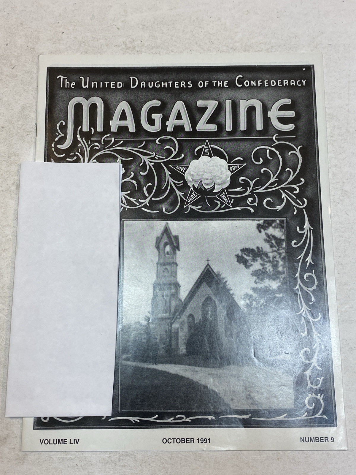 UDC United Daughters of the Confederacy Magazine Oct1991 Calvary Fletcher NC CSA