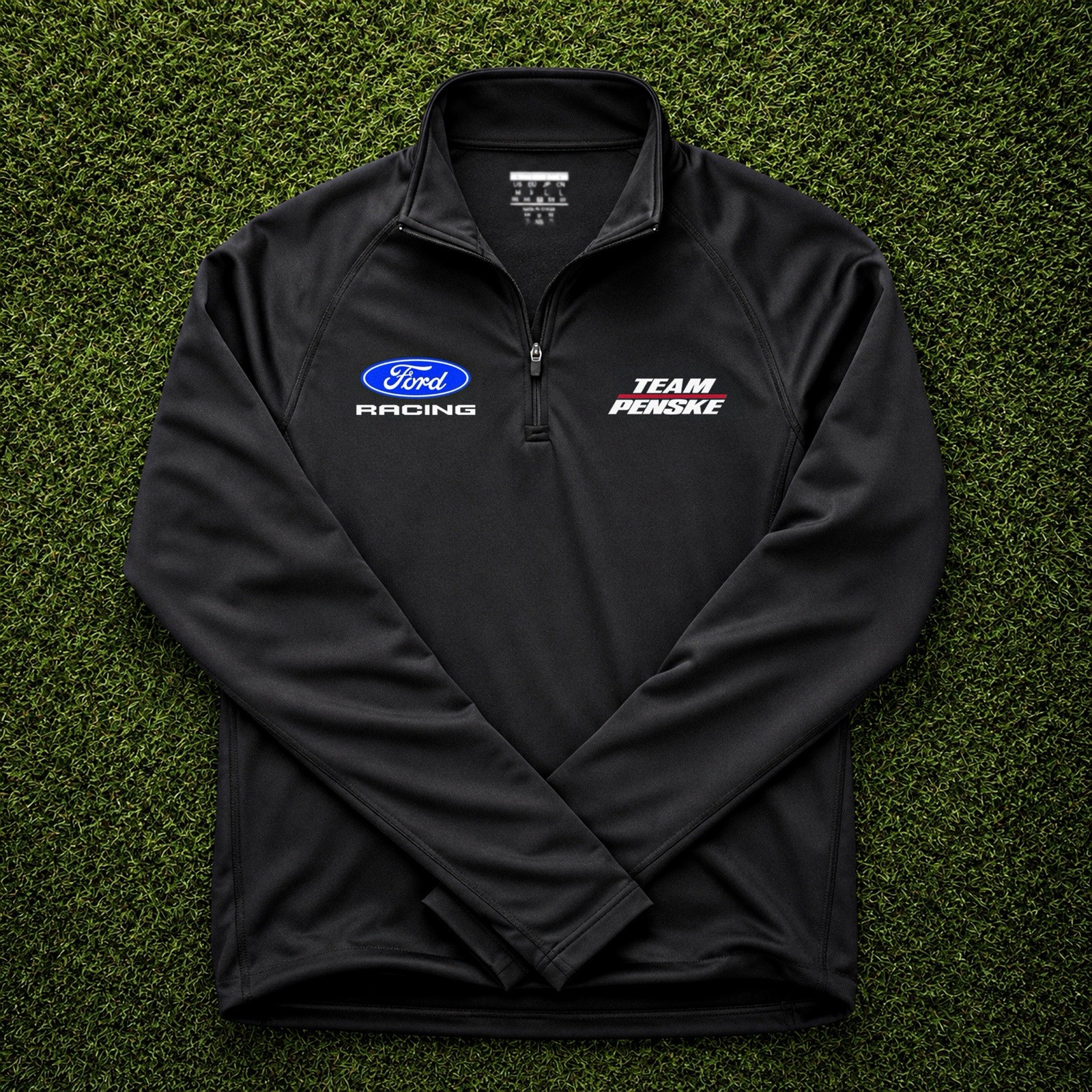 2026 Team Penske Ford Racing Team Quarter Zip (Large) 2026 Team Penske Ford Racing Team Quarter Zip (Large)