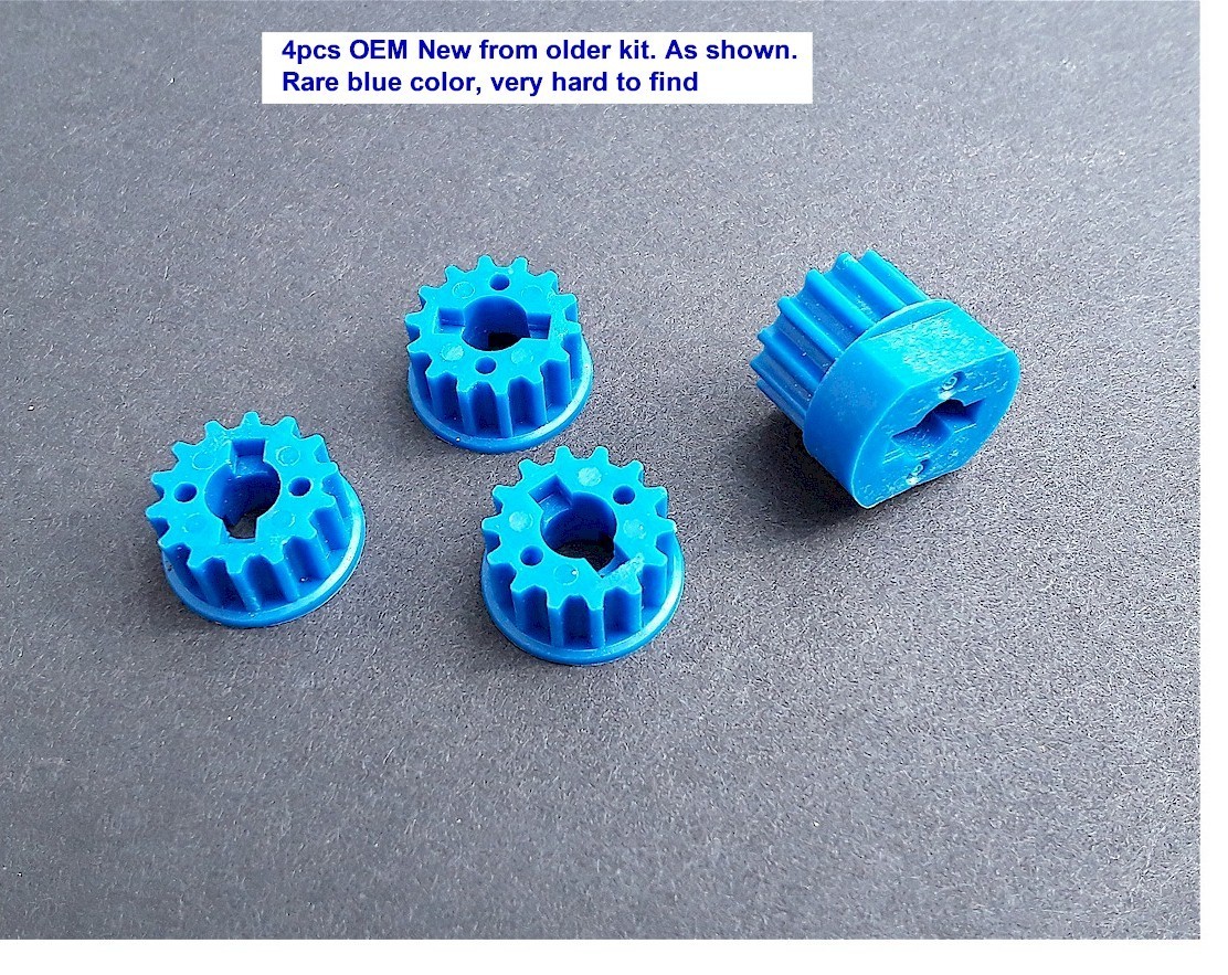 Vintage RC Car Kyosho SP50 Pulley Gears (4pcs) OEM Blue Pure Ten GP10 Nostalgic Vintage RC Car Kyosho SP50 Pulley Gears (4pcs) OEM Blue Pure Ten GP10 Nostalgic