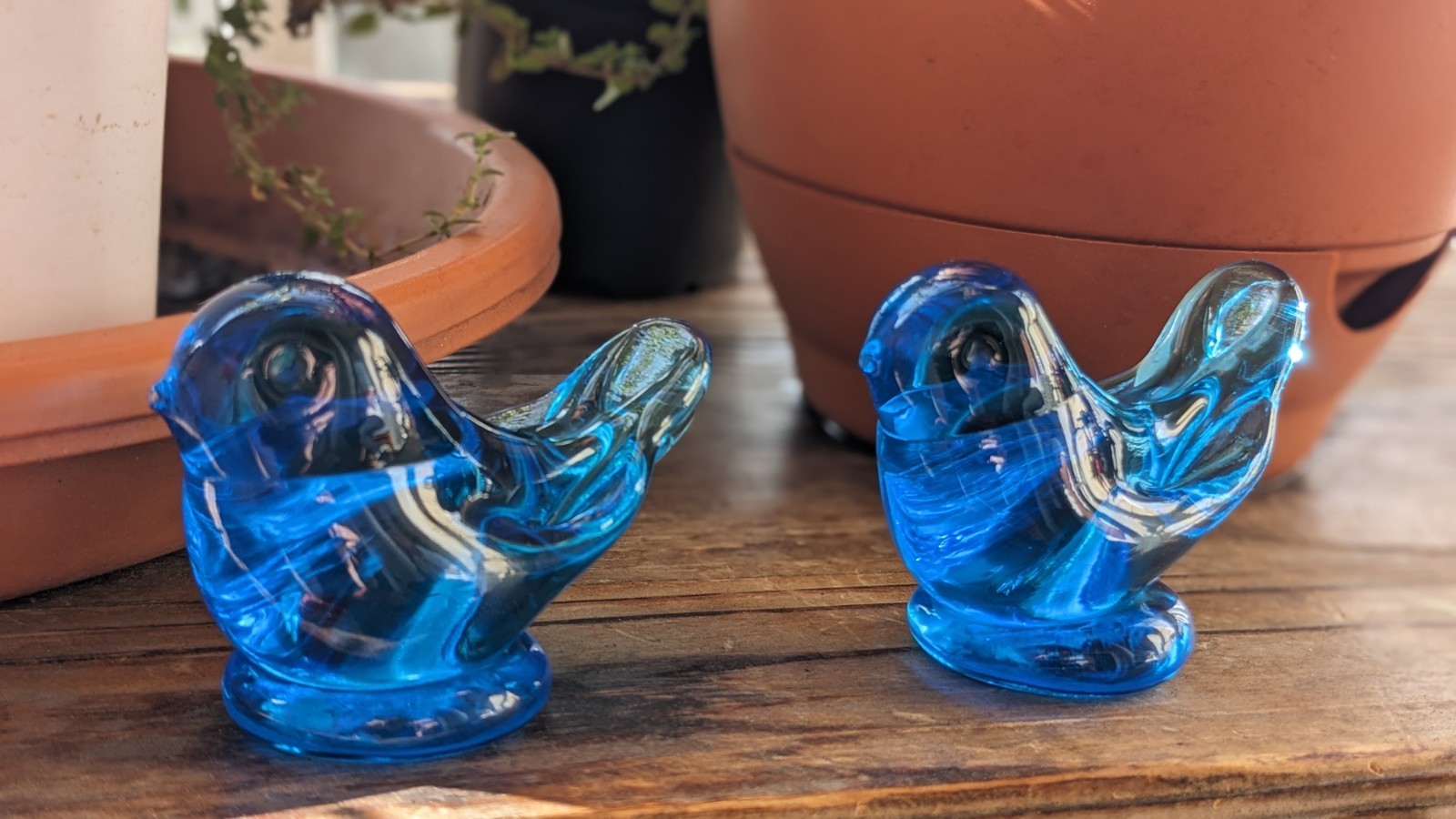 Bluebird of Happiness Blue Art Glass 1990 Signed by Leo Ward Terra Studios USA Bluebird of Happiness Blue Art Glass 1990 Signed by Leo Ward Terra Studios USA