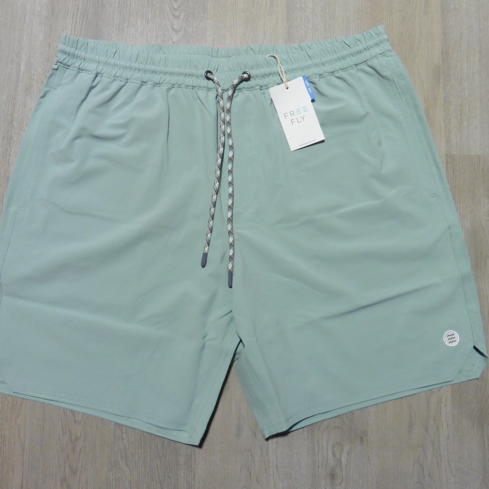 FREE FLY Mens L LARGE SHORTS ANDROS OCEAN MIST GREEN STRETCH FISHING TRUNK SWIM FREE FLY Mens L LARGE SHORTS ANDROS OCEAN MIST GREEN STRETCH FISHING TRUNK SWIM
