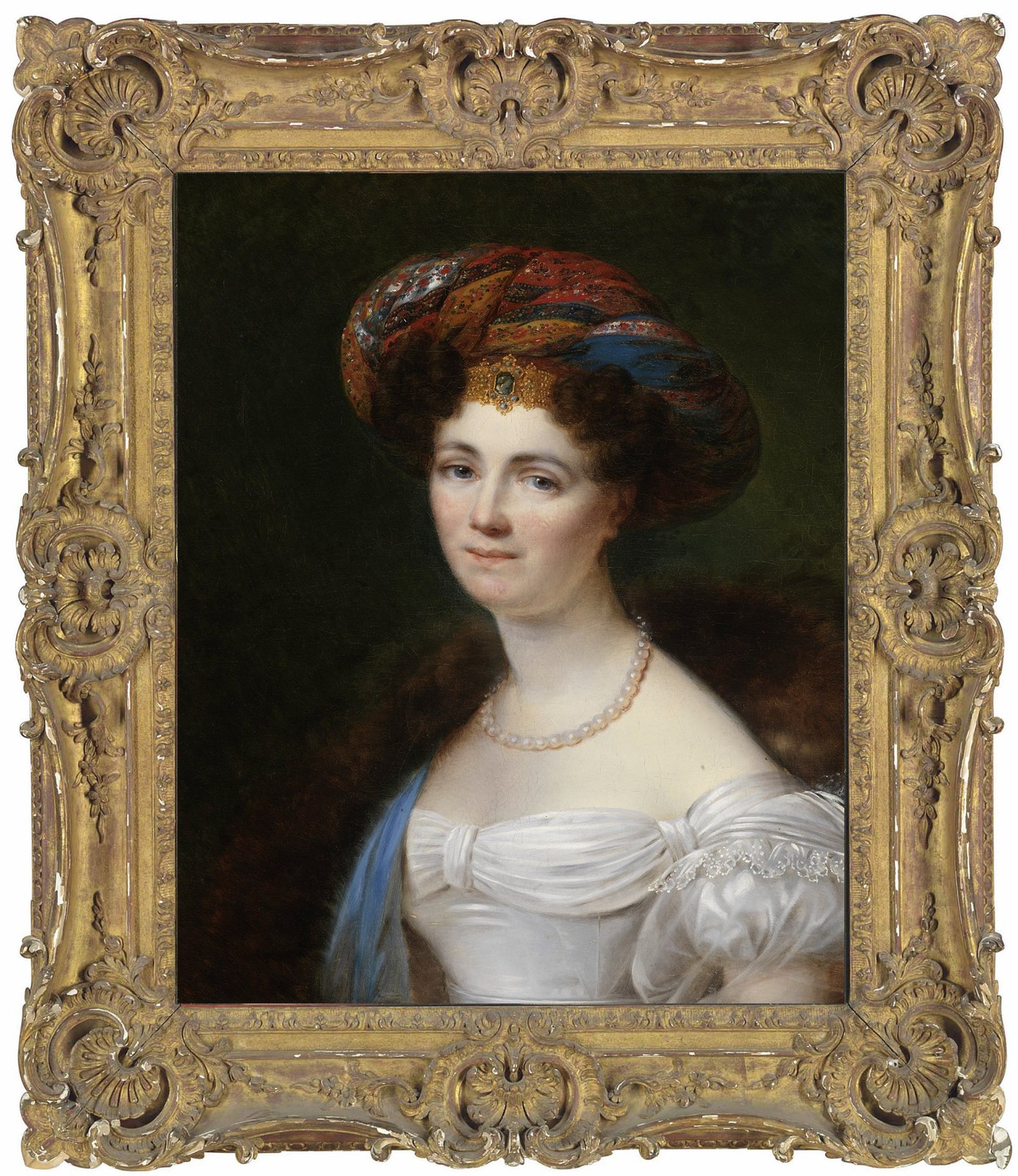 Hand Painted Classical Oil Painting Lady with Jeweled Art Canvas Vintage Style Hand Painted Classical Oil Painting Lady with Jeweled Art Canvas Vintage Style