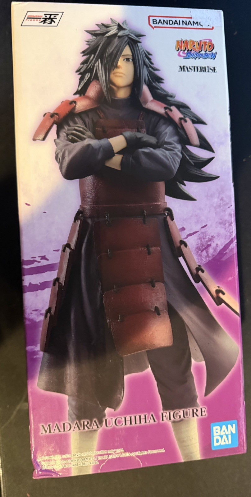 NEW BANDAI Ichibansho Masterlise Naruto Shippuden Madara Uchiha see box damage NEW BANDAI Ichibansho Masterlise Naruto Shippuden Madara Uchiha see box damage