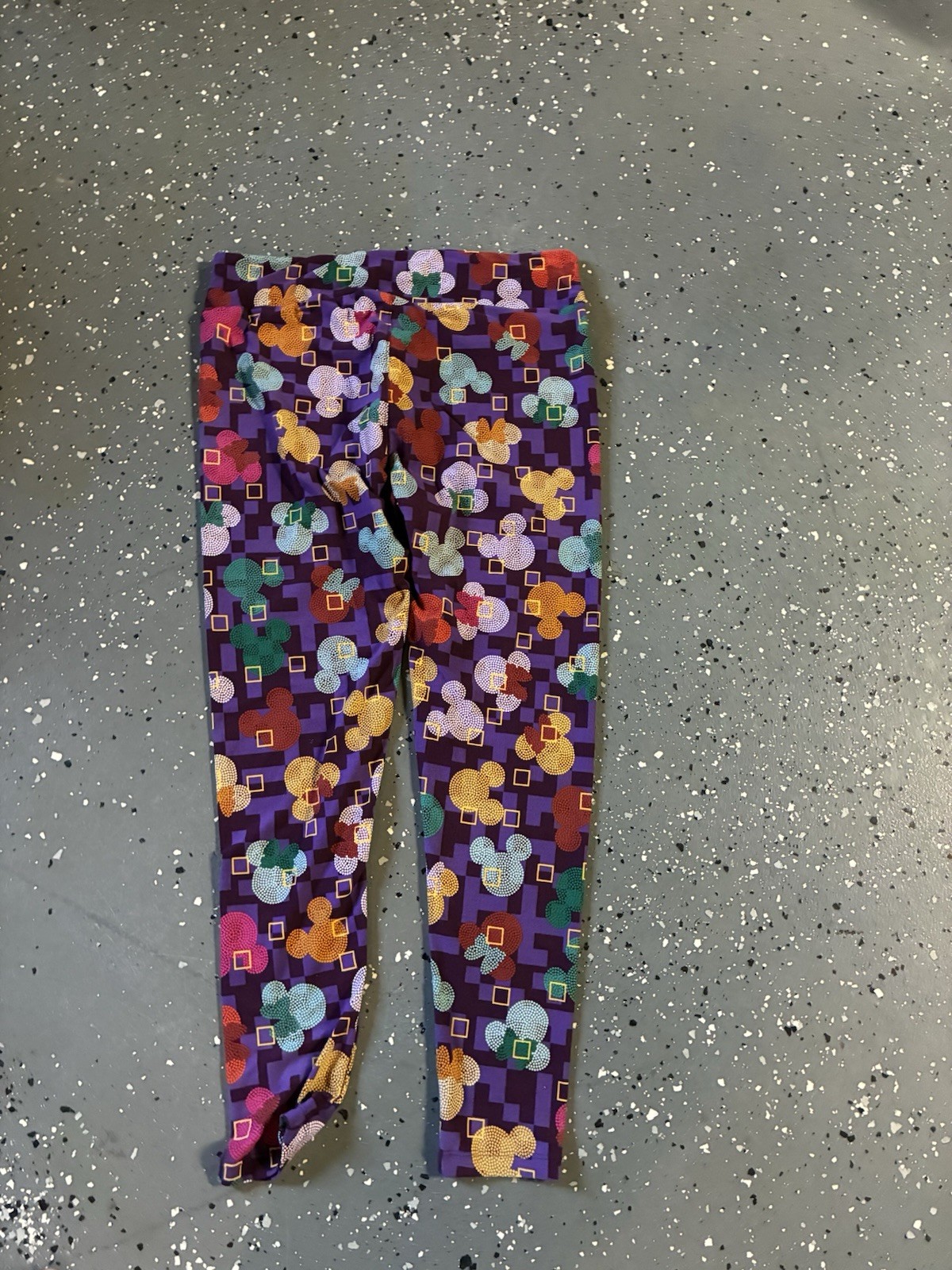 LuLaRoe Disney Minnie Mouse TC2 Leggings Purple Multicolor NWOT