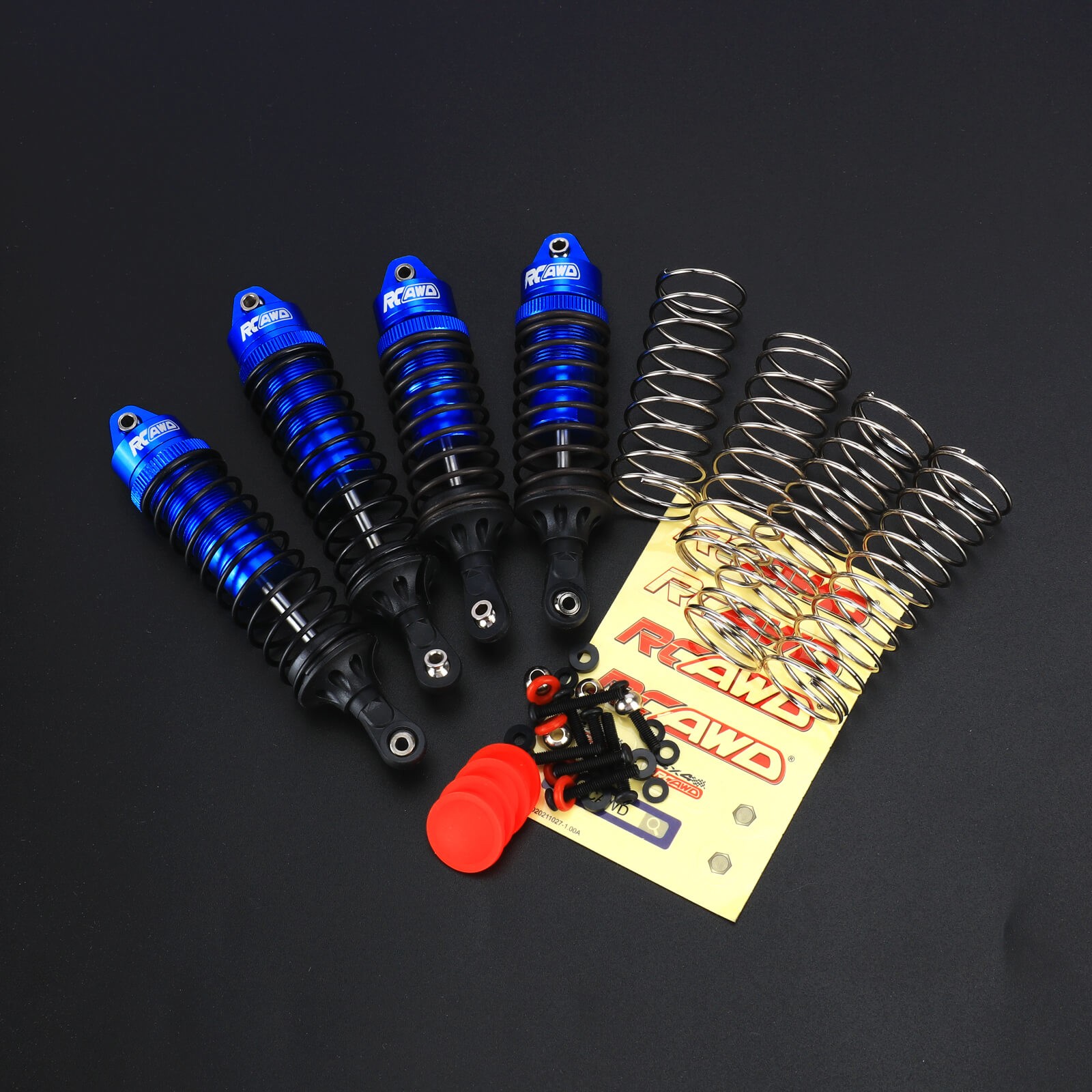 RCAWD ARA330722 ARA330723 Front Rear Shocks For 1/10 Arrma Vorteks 4X4 3S BLX