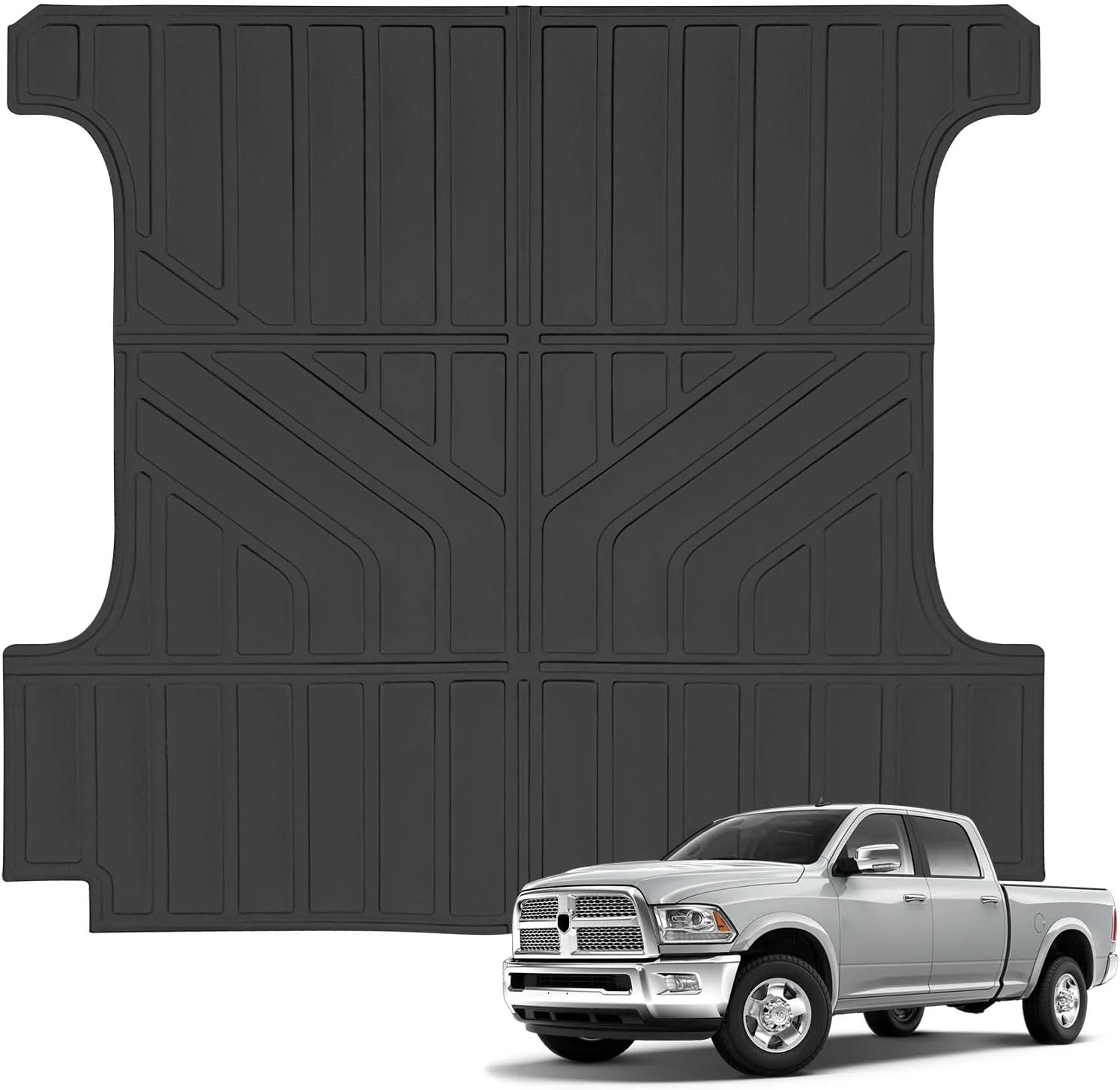 Trunk Bed Mat Fit for Ram 1500 2019-2024 2025 5.7FT Short, All Weather Custom Fi
