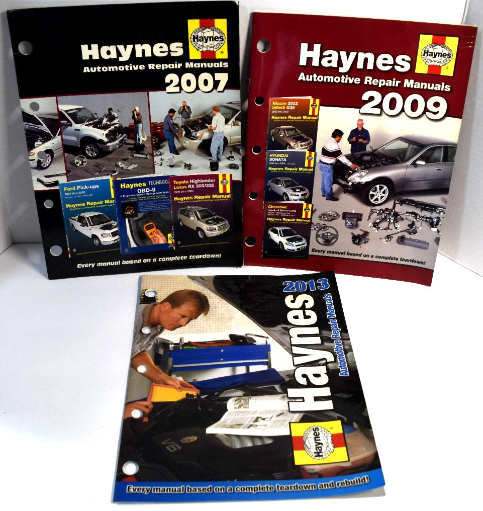 3) - Haynes Automotive Repair Manual - Catalogs - 2007/2009/2013 *LIKE NEW* 3) - Haynes Automotive Repair Manual - Catalogs - 2007/2009/2013 *LIKE NEW*