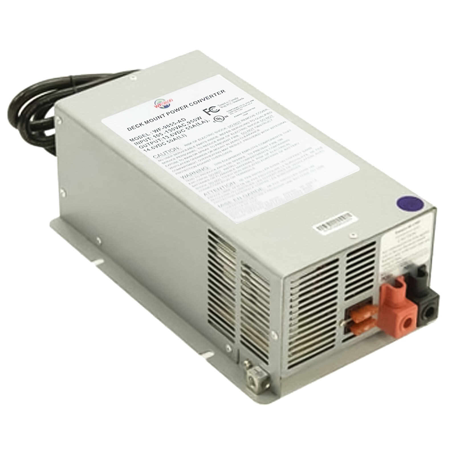 Wf-9855 55 Amp Power Converter Deck Mount Charger RV Lithium Converter Charger Wf-9855 55 Amp Power Converter Deck Mount Charger RV Lithium Converter Charger