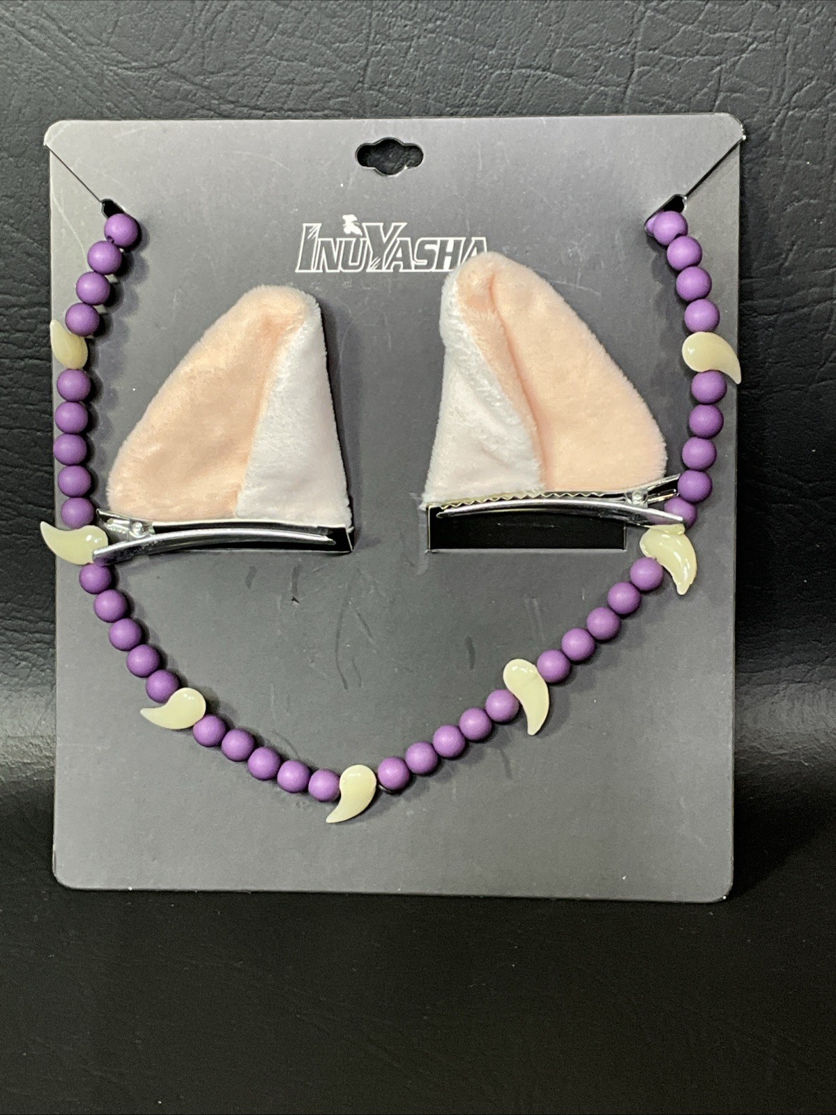 BioWorld InuYasha Hair Clip Ears & Necklace Cosplay Set