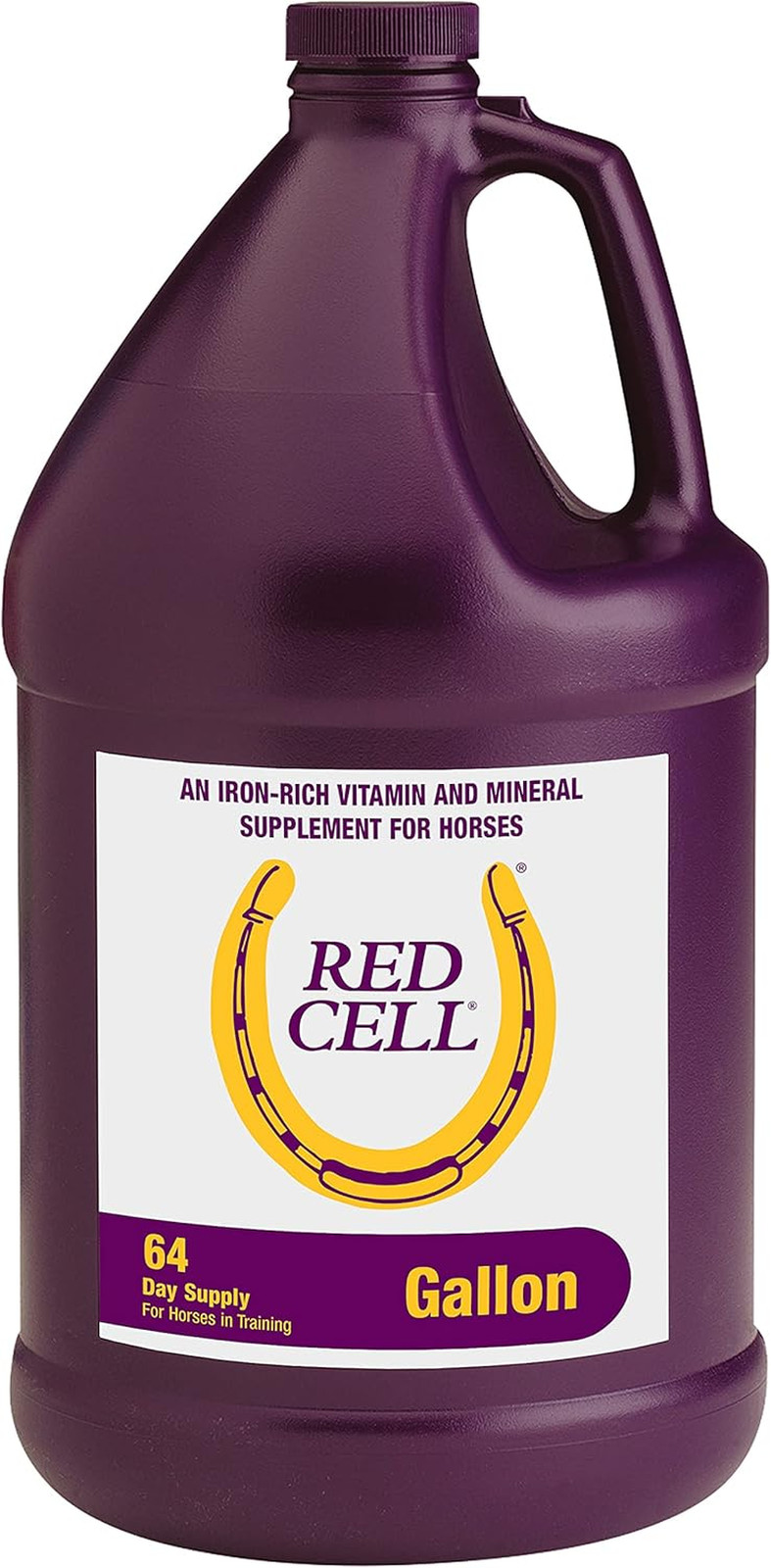 Horse Health Red Cell, Liquid Vitamin-Iron-Mineral Supplement for Horses,